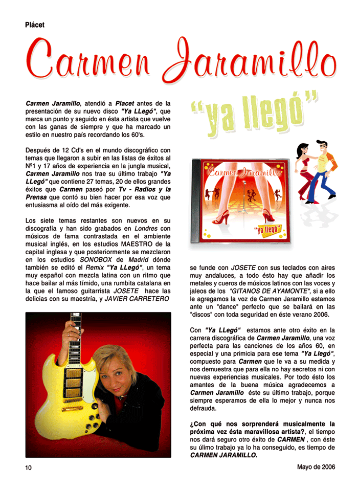 Publicidad Carmen Jaramillo Carmen Jaramillo publicidad revista Plácet